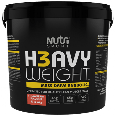 NutriSport H3avyweight Mass Drive Anabolic 6kg Strawberry