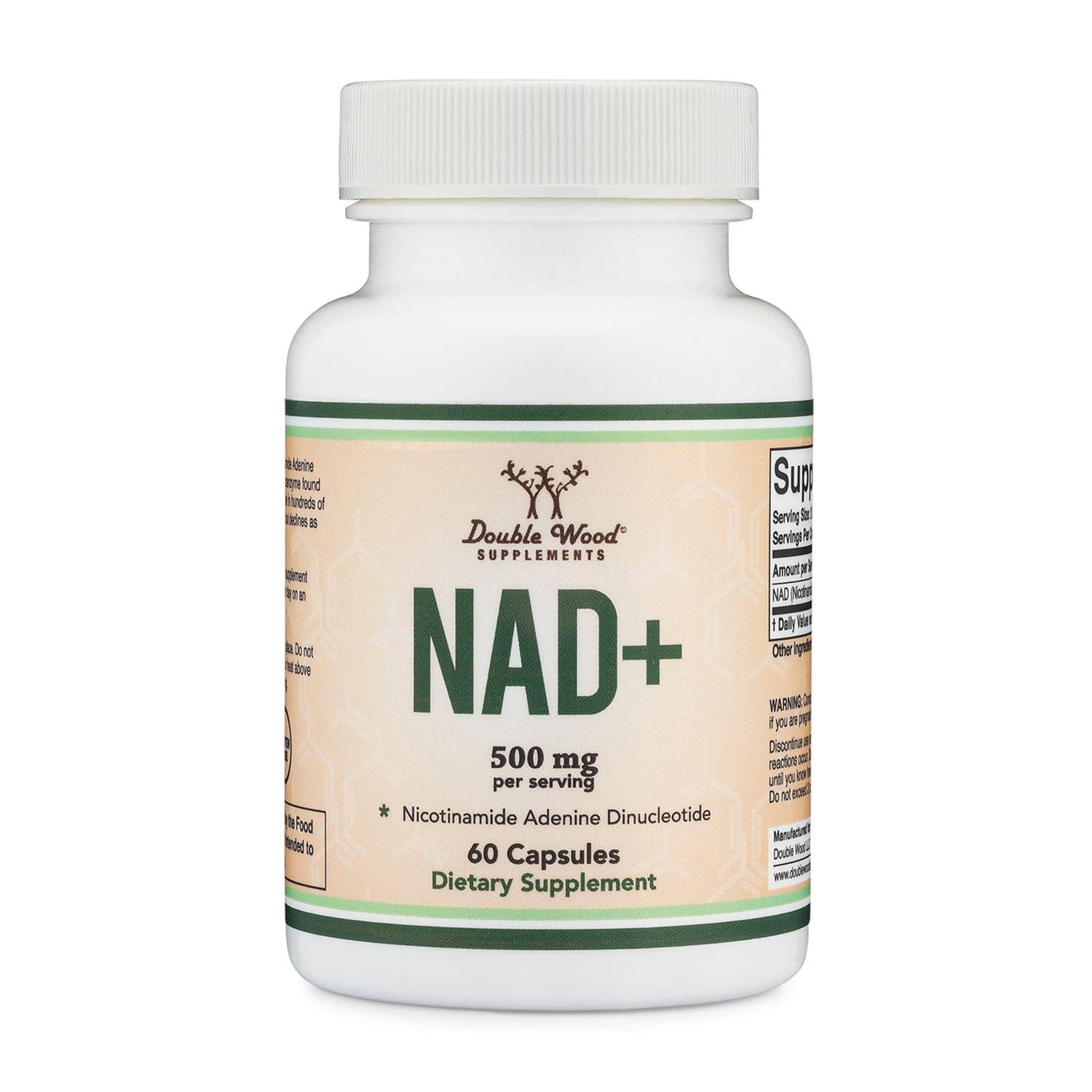 Double Wood NAD+ - 60 x 250 mg capsules - Welzo