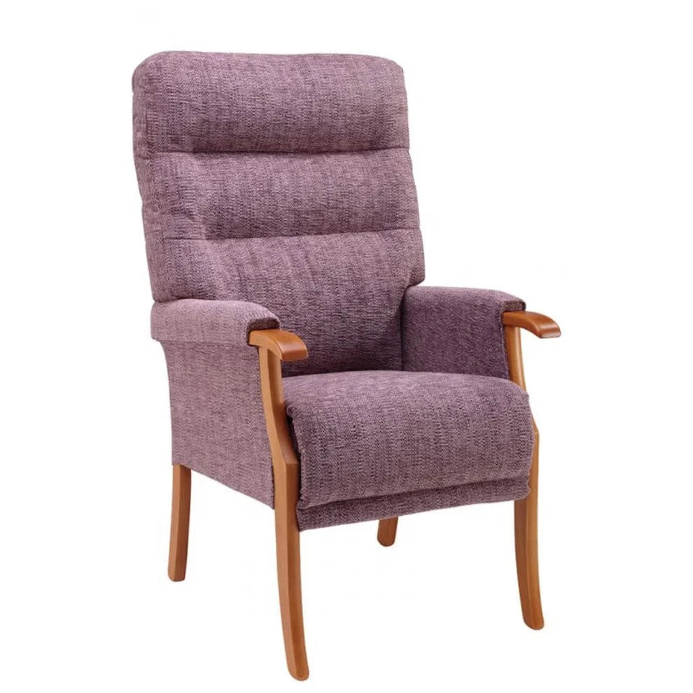 Orwell Fireside Chair – High Back with Tailored Lumbar Support & Pocket Sprung Seating