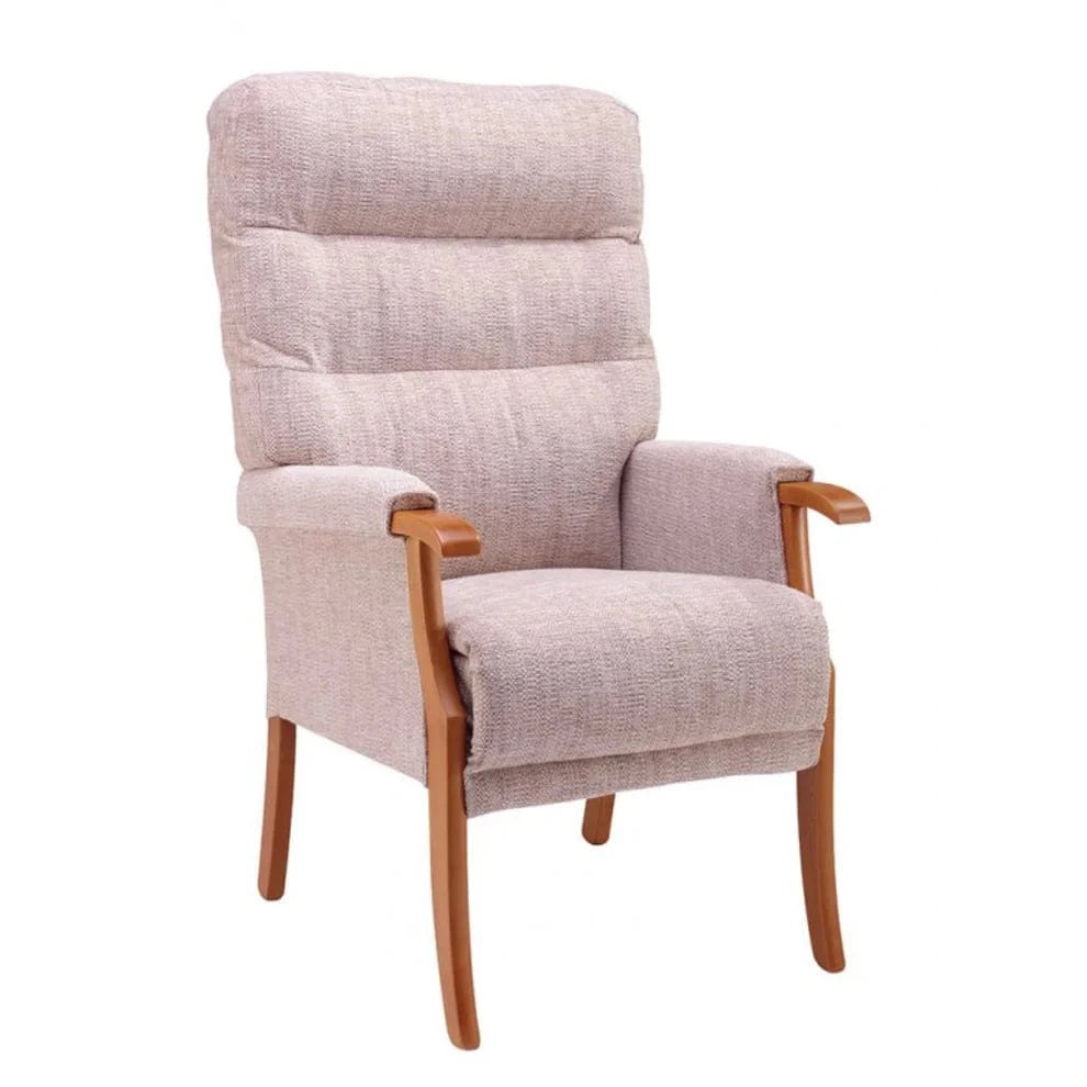 Orwell Fireside Chair – High Back with Tailored Lumbar Support & Pocket Sprung Seating