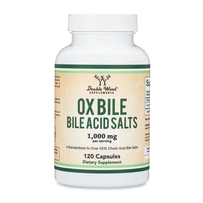 Double Wood Ox Bile Acid Salts - 120 x 500 mg capsules - Welzo