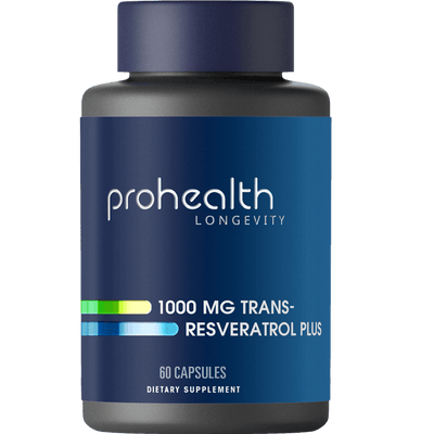 ProHealth Longevity Trans-Resveratrol Plus 1000mg – 60 Capsules
