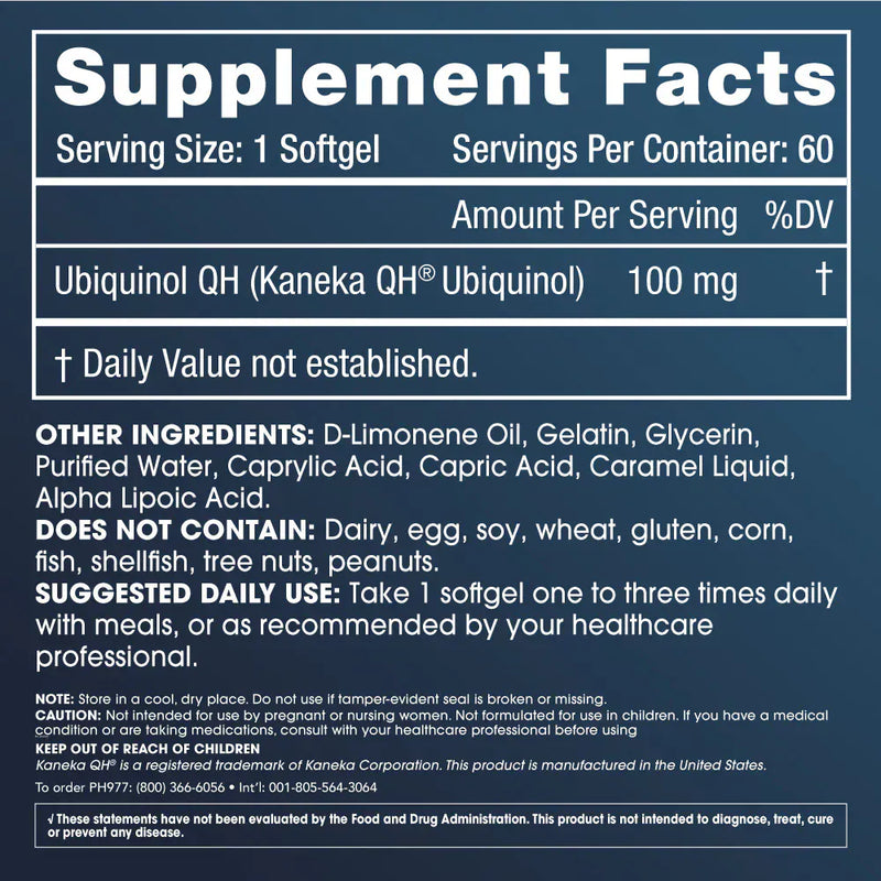 Ubiquinol Coq10 100mg, 30 softgelů - ProHealth