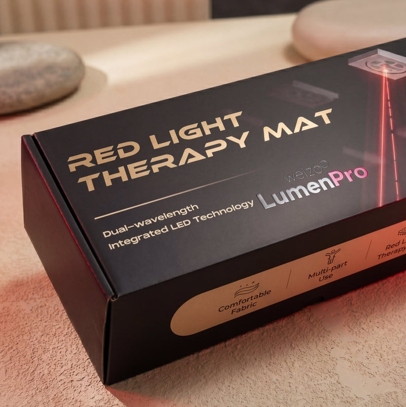 Sada biohackerů pro terapii červeným světlem Welzo Lumina™ – celotělová přikrývka s červeným světlem, obličejová maska a precizní hůlka
