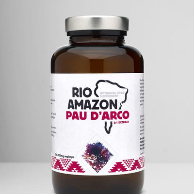 Rio Amazon Supplements Pau d'Arco (Lapacho) 5:1 Extract 500mg- 120 Capsules - Welzo