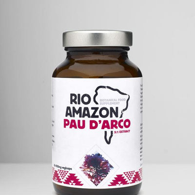 Rio Amazon Supplements Pau d'Arco (Lapacho) 5:1 Extract 500mg- 60 Capsules - Welzo