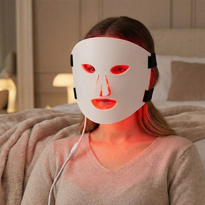 Skin LED Red Light Therapy Face Mask Anti-Ageing, Enhancing Collagen Reduce Wrinkles