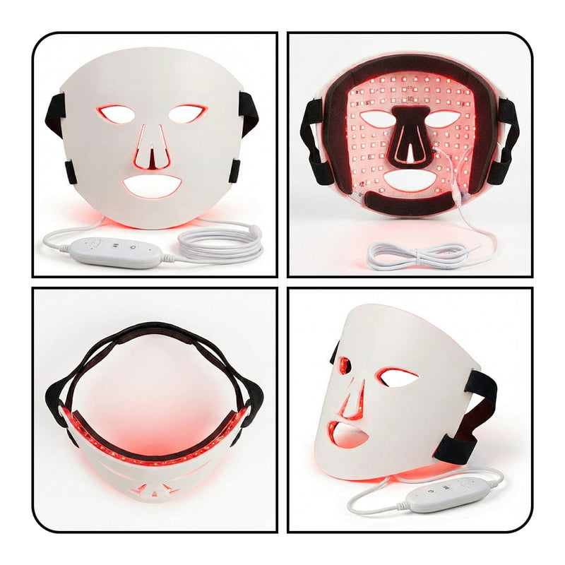 Skin LED Red Light Therapy Face Mask Anti-Ageing, Enhancing Collagen Reduce Wrinkles