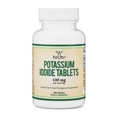 Double Wood Potassium Iodide - 180 x 65 mg tablets - Welzo