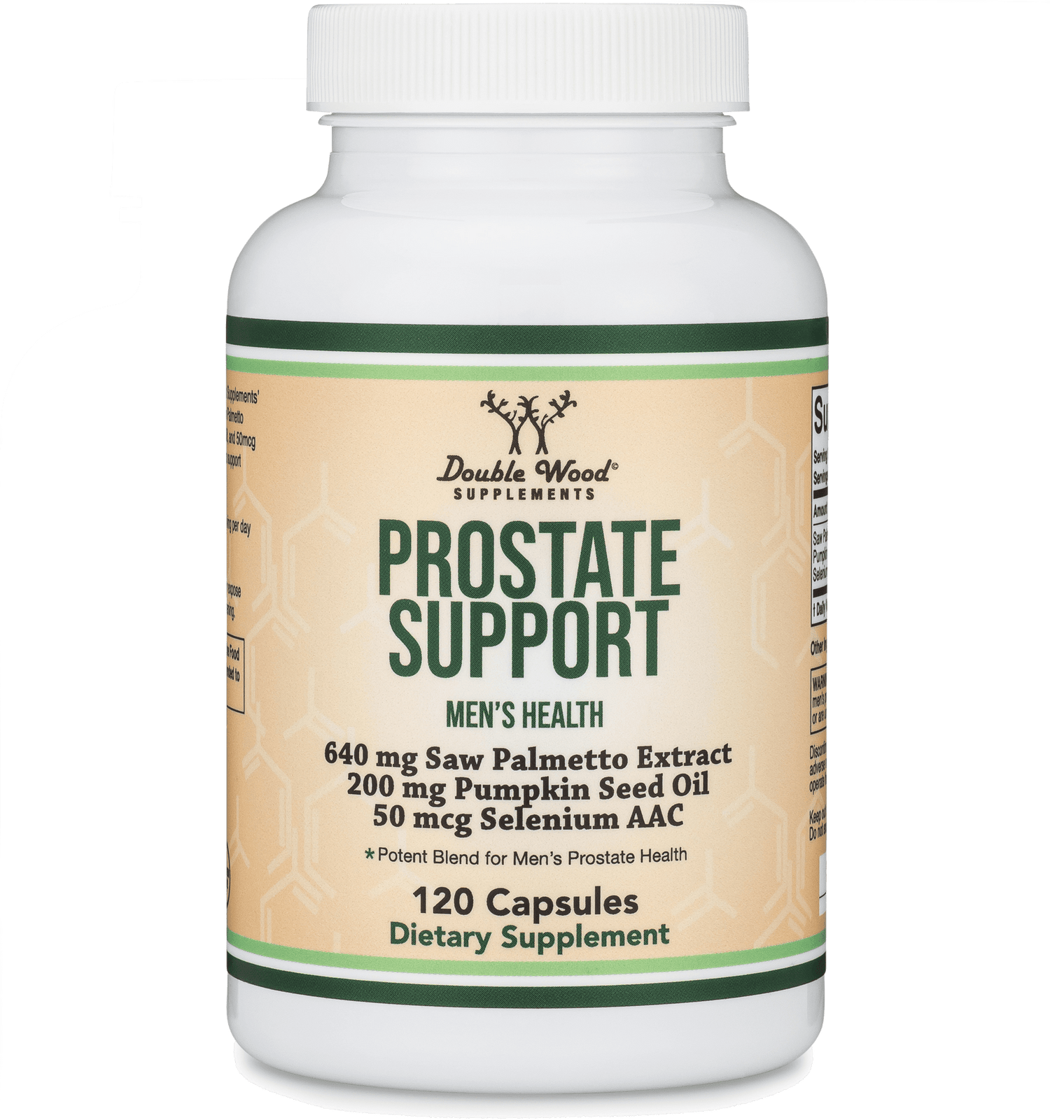 Double Wood Prostate Support Supplement - 120 capsules - Welzo