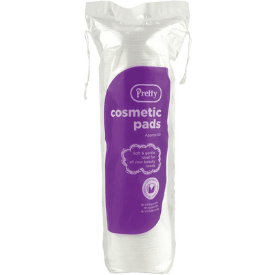 Pretty Cotton Cosmetic Pads Pack of 80 - welzo