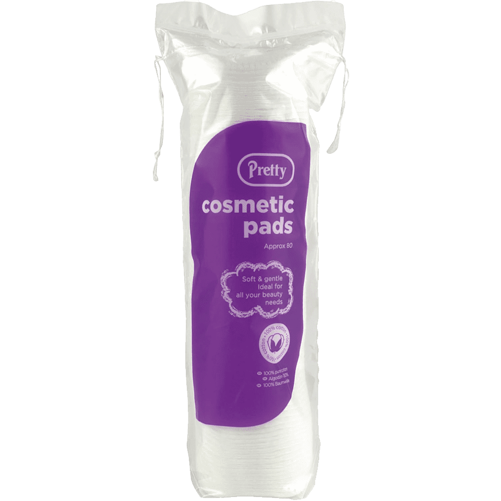 Pretty Cotton Cosmetic Pads Pack of 80 - welzo