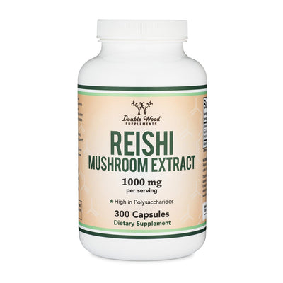 Double Wood Reishi Mushroom - 300 x 500 mg capsules - Welzo