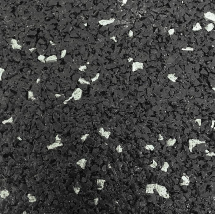 JORDAN Activ Square - Gym Flooring - Black Corner with grey fleck 50cm x 50cm x 30mm - Welzo