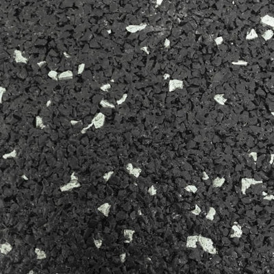 JORDAN Activ Square - Gym Flooring - Black Corner with grey fleck 50cm x 50cm x 15mm - Welzo
