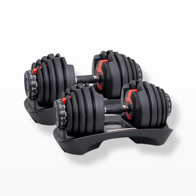 Adjustable Dumbbells 24kg Premium - Home Workout Gym Equipment