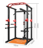 Power Cage Squat Rack (Multi Function Gym met kabelpulle System) Techno Gym Life Fit