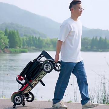 Welzo All-Terrain Φορητό πτυσσόμενο εξαιρετικά φως 15kg ηλεκτρικό σκούτερ 15kg