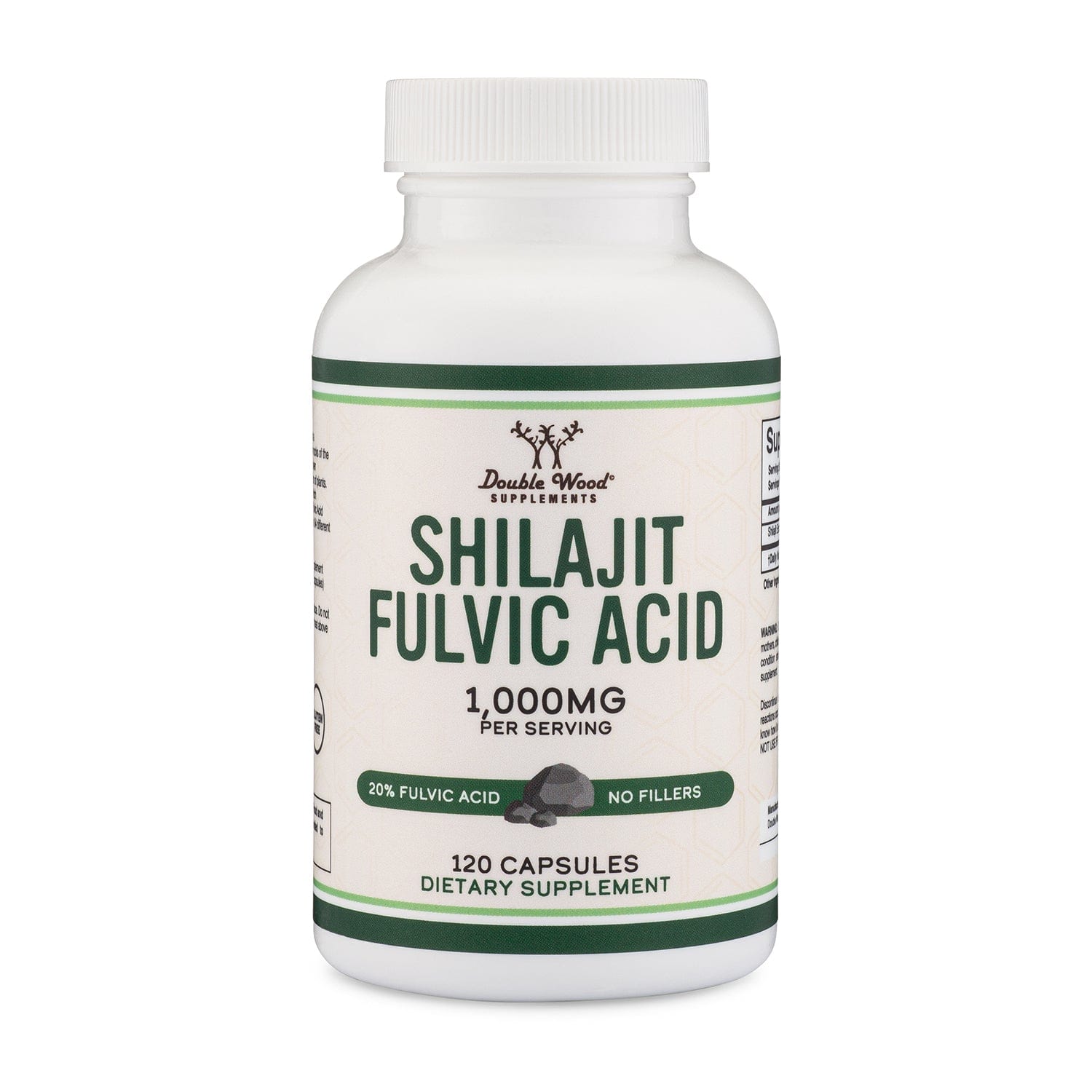 Double Wood Shilajit Resin - 120 x 500 mg capsules - Welzo