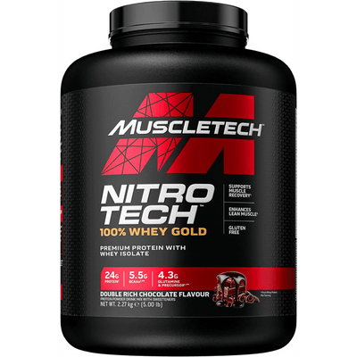 Muscletech Nitro Tech 100% Whey Gold 2.27kg Double Rich Chocolate