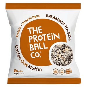 The Protein Ball Co Coffee Oat Muffin Protein + Vitamin Balls (Breakfast To-Go) 10x45g