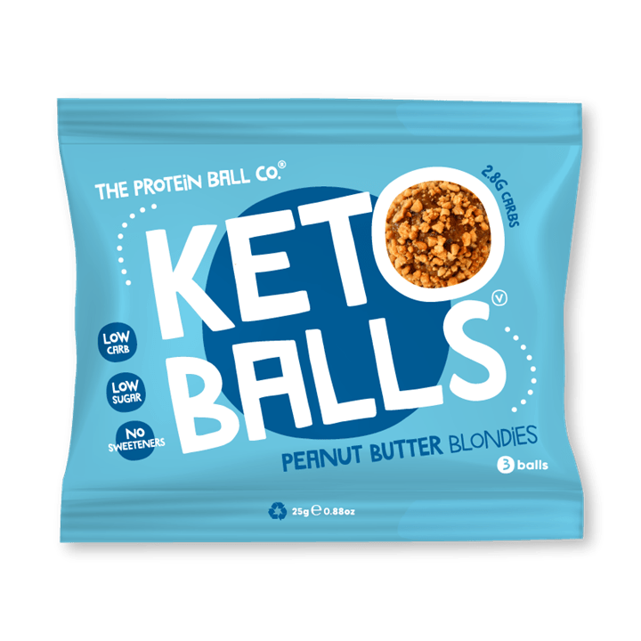 The Protein Ball Co Keto Ball Snack 20x25g Peanut Butter Blondies
