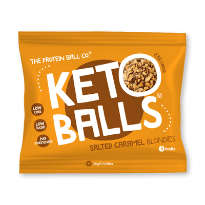 The Protein Ball Co Keto Ball Snack 20x25g Salted Caramel Blondies