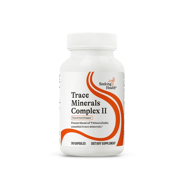 Trace Minerals Complex II - Free y cobre de hierro y cobre - 30 vegetales - Buscando salud