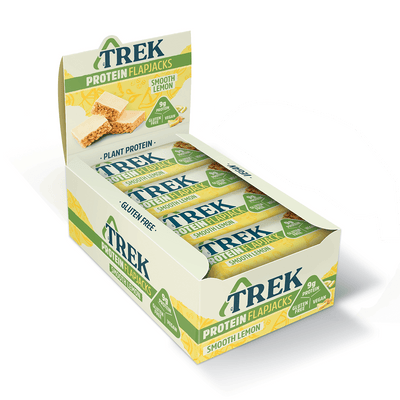 TREK Protein Flapjack 16x50g Smooth Lemon