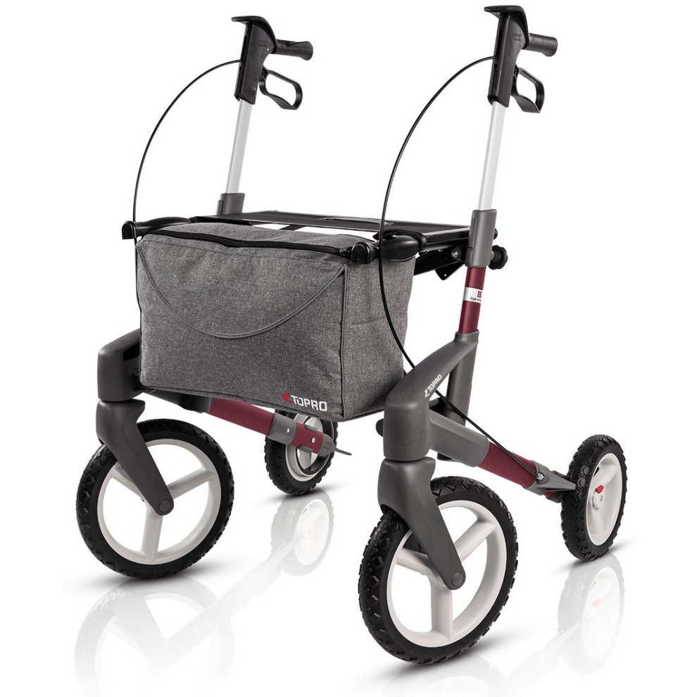 TOPRO Olympos ATR Outdoor Rollator with Off-Road Wheels & Ergo Grip Handles