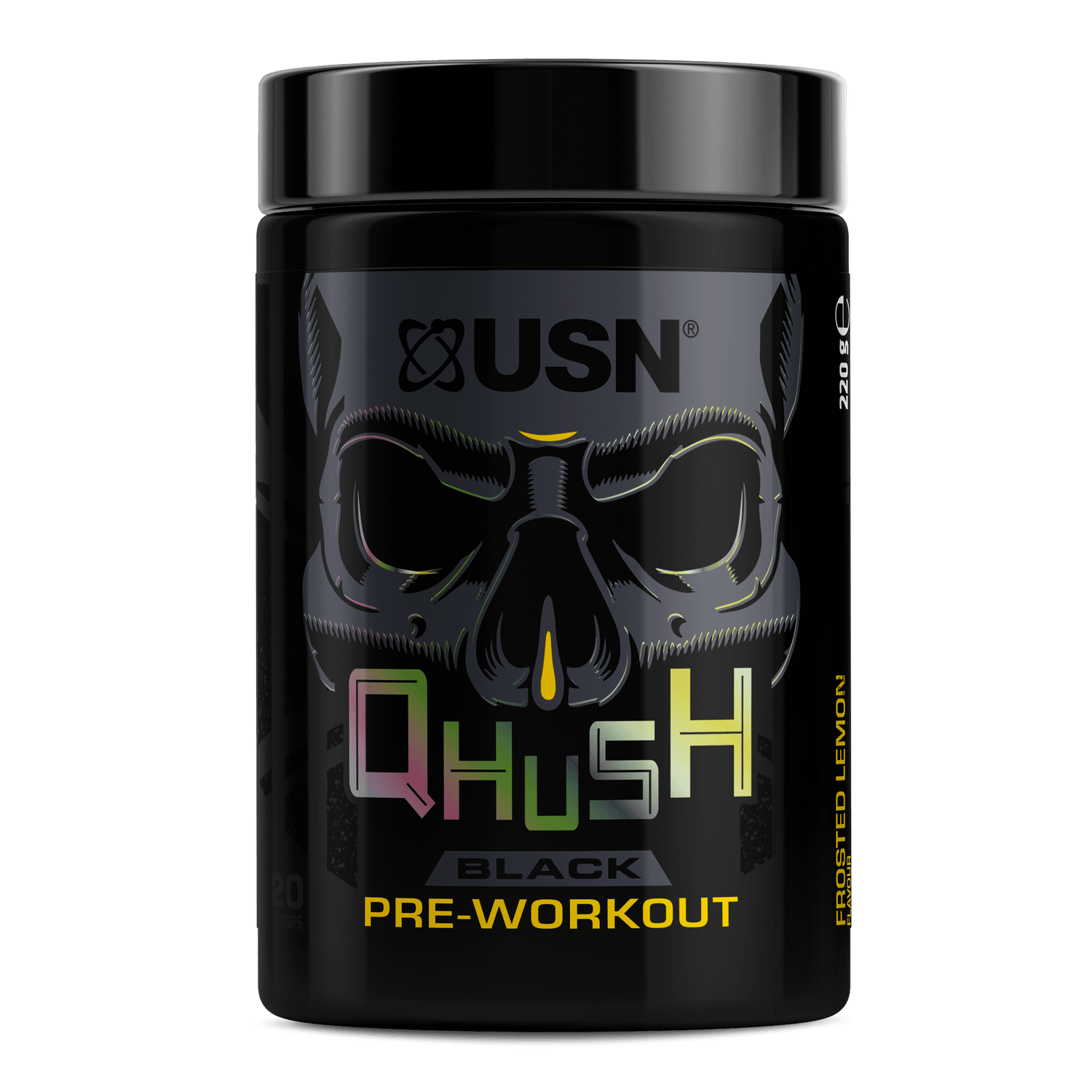 USN QHUSH Black 220g Frosted Lemon