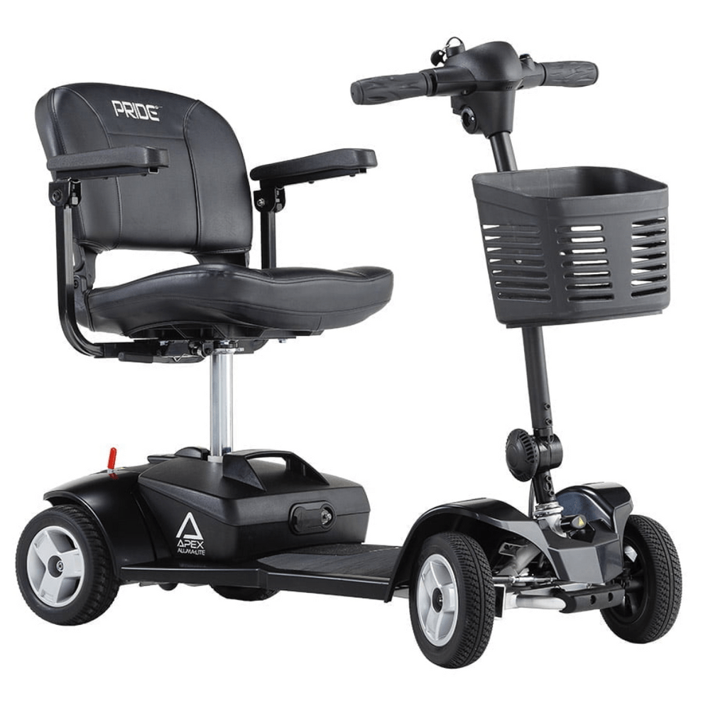 Apex Alumalite Plus 4 mph Mobility Scooter – Ultra Lightweight, Lithium Battery, 11.5–28 Mile Range