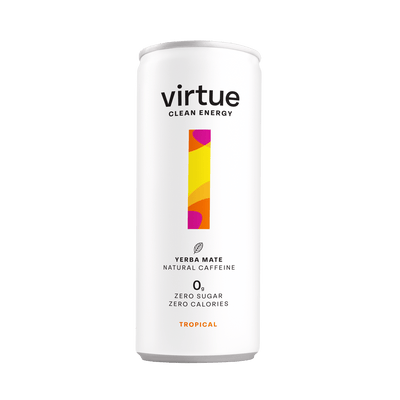 Virtue Clean Energy Yerba Mate 12x250ml Tropical