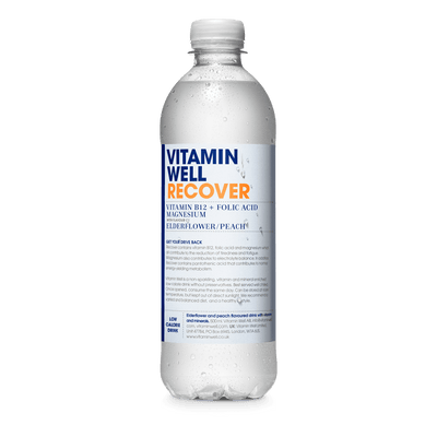 Vitamin Well Recover 12x500ml Peach & Elderflower