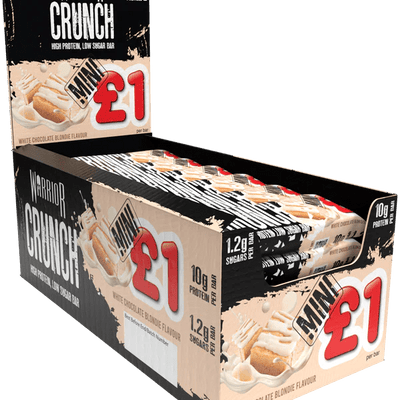 Warrior CRUNCH Mini Bars 24x32g White Chocolate Blondie