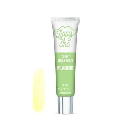 Lippy Inc. Wild Citrus Sugar Scrub All Natural Lip Exfoliator and Moisturizer with Carrot Oil and Shea Butter