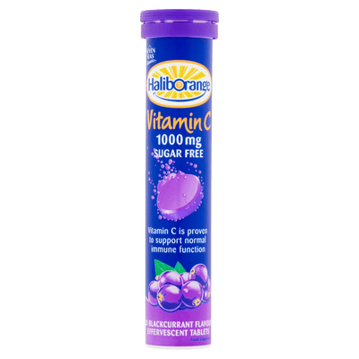 Haliborange Effervescent Vitamin C Blackcurrant Pack of 20 - welzo