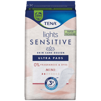 TENA Lights Sensitive Ultra Pads Mini Pack of 20 - welzo