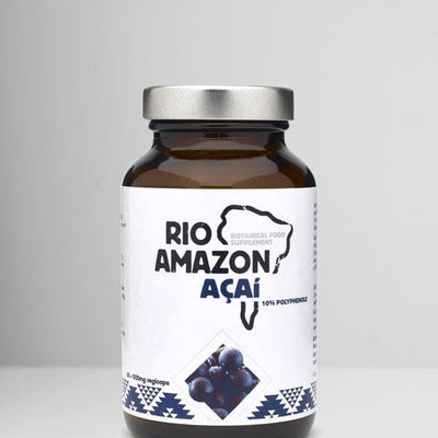 Rio Amazon Supplements Açai Extract 10% Polyphenols 500mg- 60 Capsules - Welzo