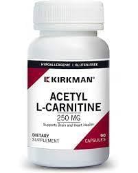 Acetyl L-Carnitine 250 mg - 90 Capsules - Kirkman Labs - welzo