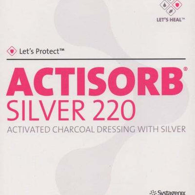 Actisorb Silver Activated Charcoal Dressing 10.5cm x 10.5cm - welzo
