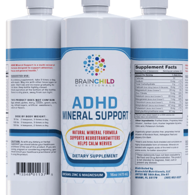 ADHD Mineral Support (16 fl oz) 473ml - BrainChild Nutritionals - welzo