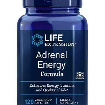 Adrenal Energy Formula, 120 Veggie Caps - Life Extension - welzo