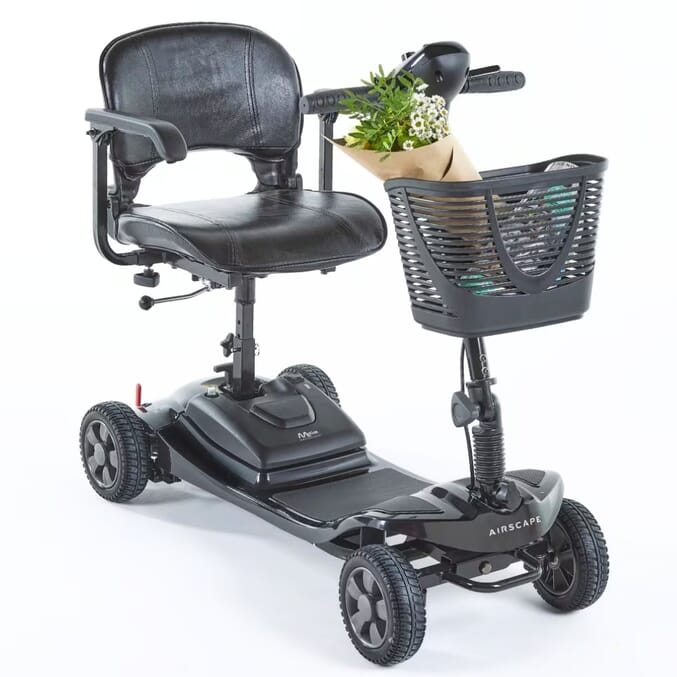 Ελαφρύ πτυσσόμενο σκούτερ κινητικότητας εκκίνησης - 4mph λιθίου ταξιδιωτικό σκούτερ με εύρος 10 μιλίων (μοντέλο airscape)