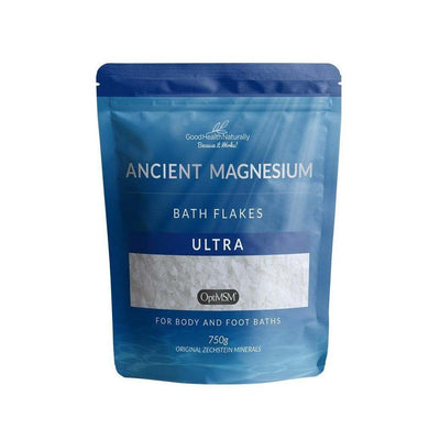 Ancient Magnesium Bath Flakes Ultra with OptiMSM - 750g - Good Health Naturally - welzo