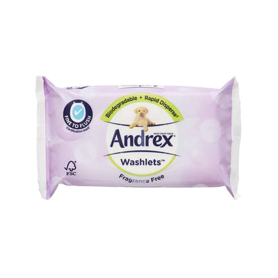 Andrex Washlets Fragrance Free - welzo