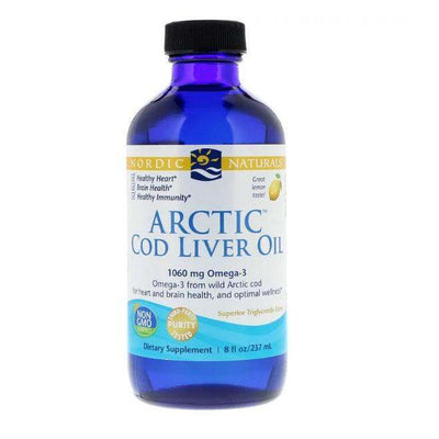 Arctic Cod Liver Oil (Lemon) 237ml - Nordic Naturals - welzo