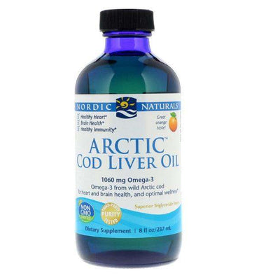 Arctic Cod Liver Oil (Orange) 237ml - Nordic Naturals - welzo