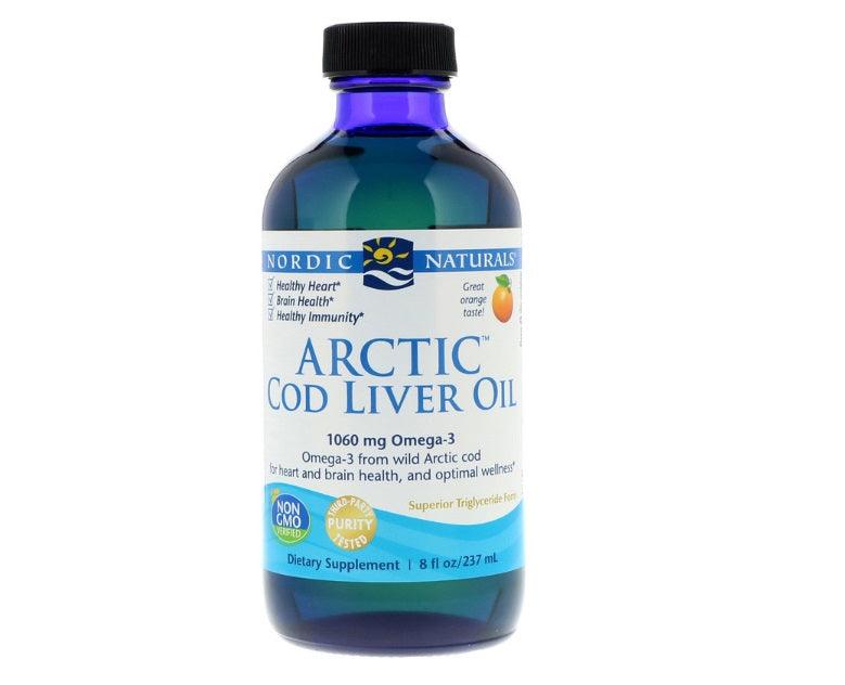 Arctic Cod Liver Oil (Orange) 237ml - Nordic Naturals - welzo