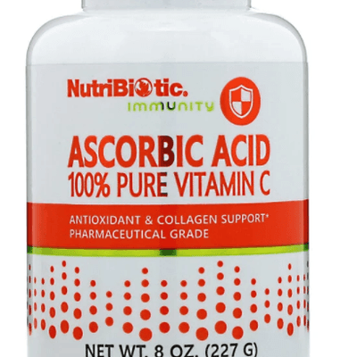 Ascorbic Acid, 100% Pure Vitamin C, Crystalline Powder, 8 oz (227 g) - NutriBiotic - welzo